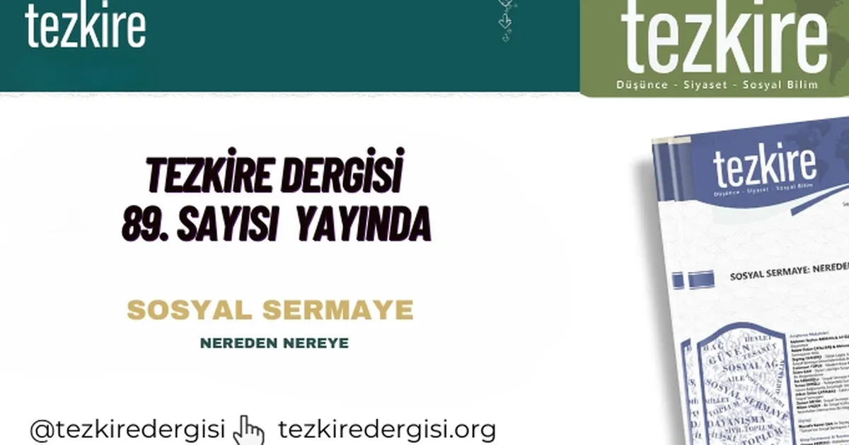 Tezkire Dergisi 89’uncu sayısıyla yayında