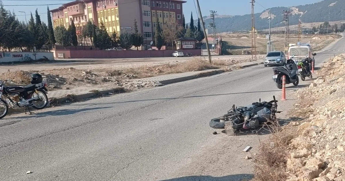 Adıyaman’da motosiklet kazası: Sürücü ağır yaralı