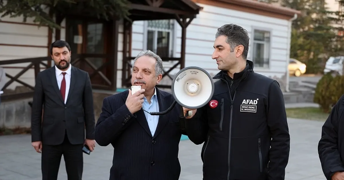 Kayseri Talas’ta deprem tatbikatı