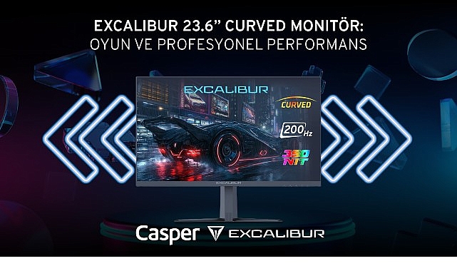 Excalibur 23.6″ Curved Monitör’den 200 Hz ve 1 ms tepki süresiyle kesintisiz oyun deneyimi