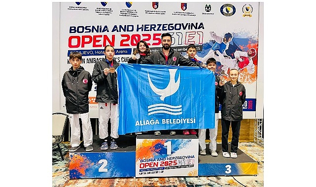 Aliağalı Taekwondocular Saraybosna’dan Madalyalarla Döndü
