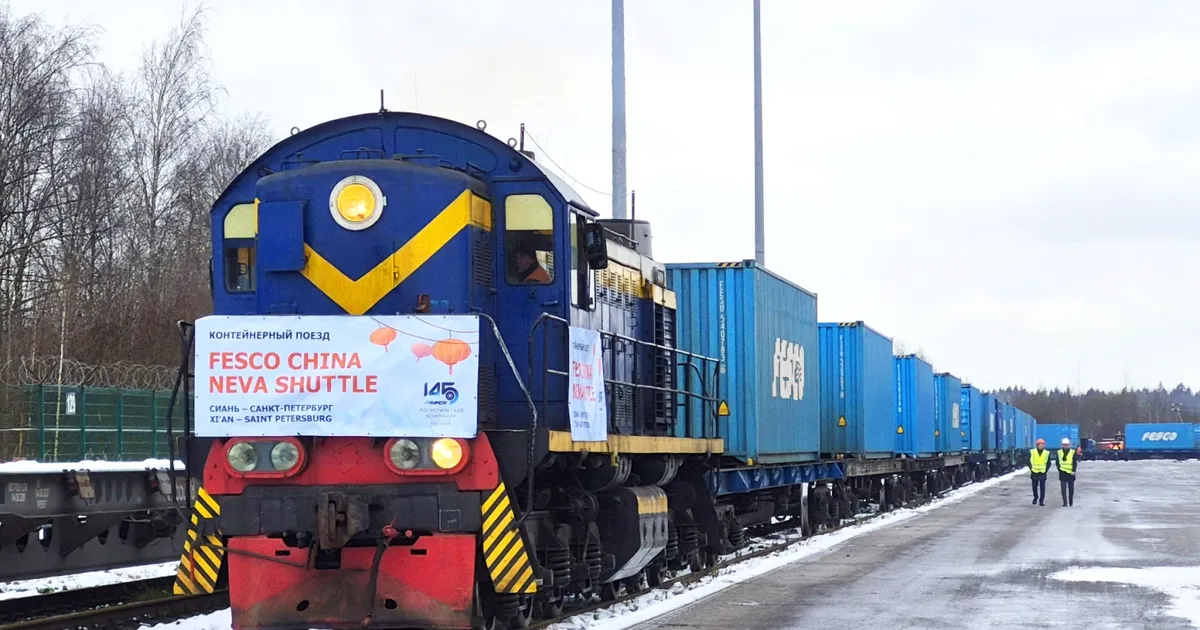 FESCO Çin’den St. Petersburg’a İlk Doğrudan Tren Seferini Başlattı
