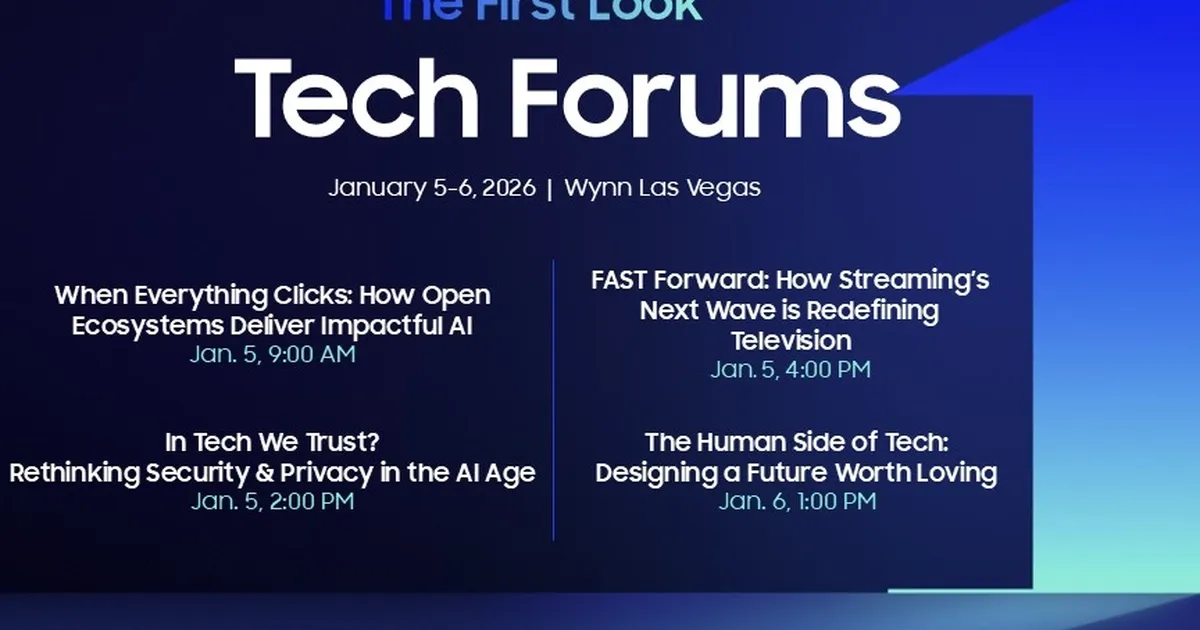 Samsung, CES 2026’da Teknoloji Forumları düzenleyecek