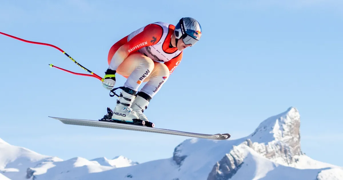 Franjo von Allmen Crans Montana’da Downhill Zaferiyle Olimpiyatlara Güven Tazeledi