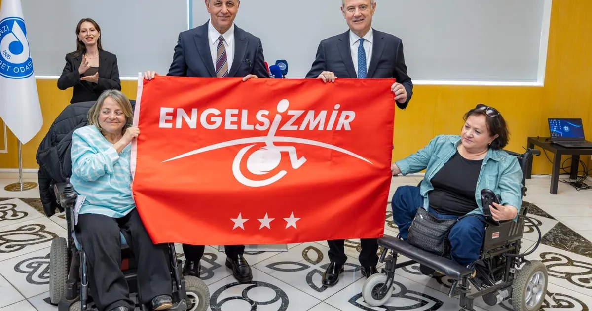 Erişilebilir kent hedefiyle 98. Kırmızı Bayrak İZTO’nun oldu