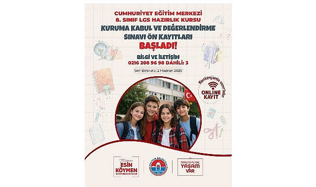 Maltepe Belediyesi’nin LGS Hazırlık Kursları’na başvuruları başladı